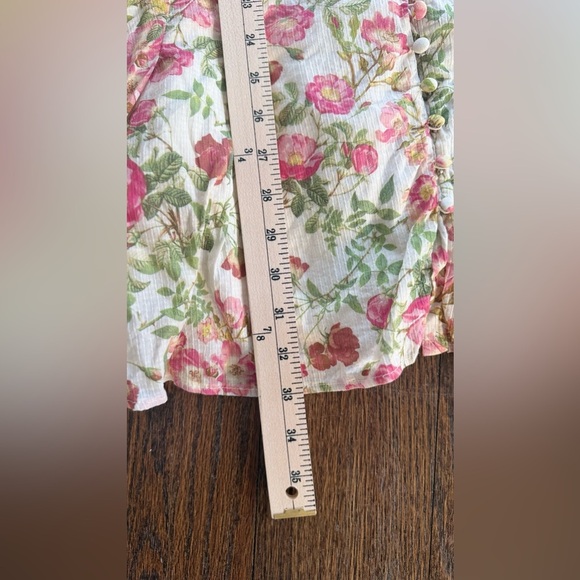 Bec & Bridge Le Follies Dress Floral Puff Sleeve Mini Camellia USA10/UK 14 1701 - Picture 10 of 11